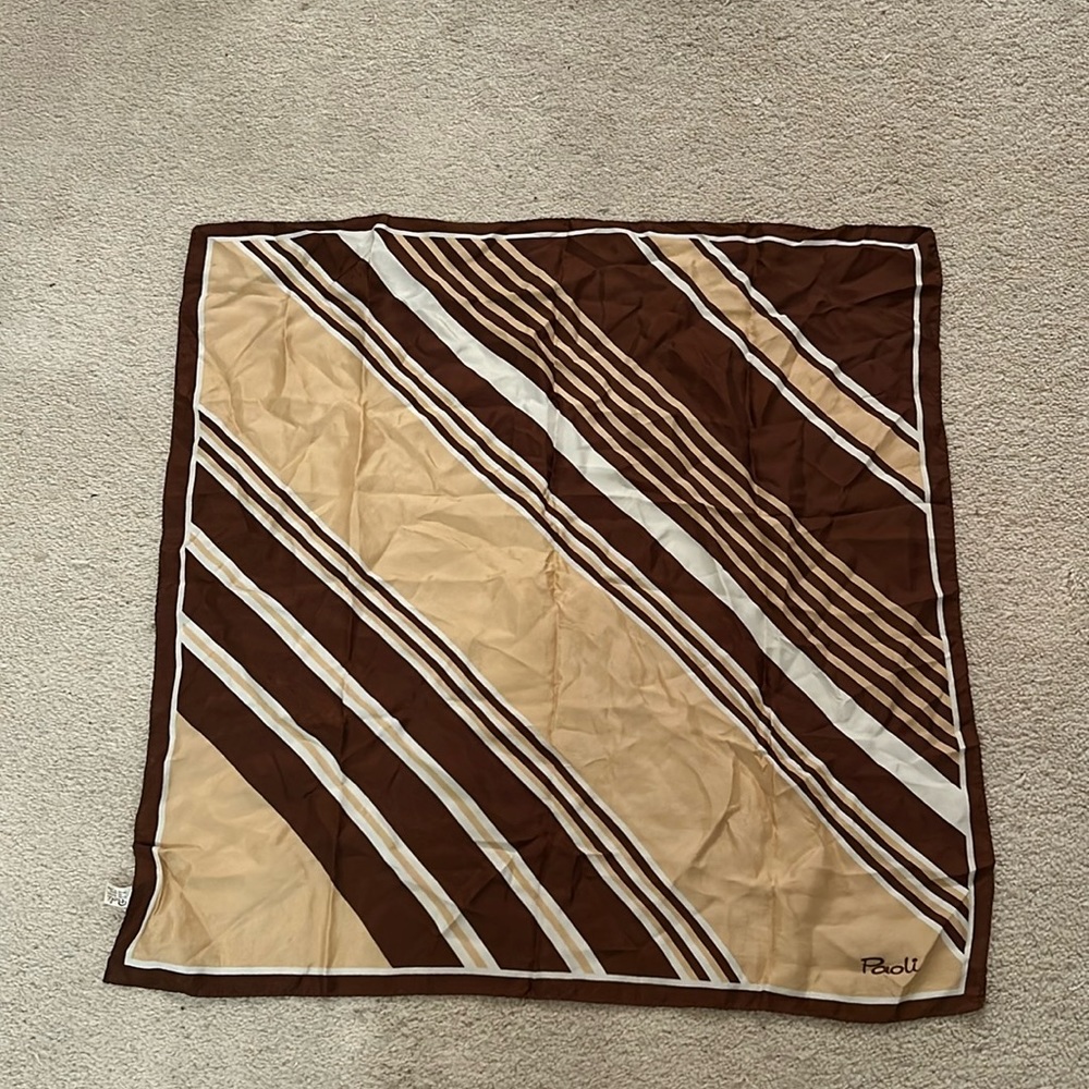 Paoli Square Vintage Scarf Made in Japan